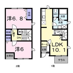 サニーハイツモモの物件間取画像